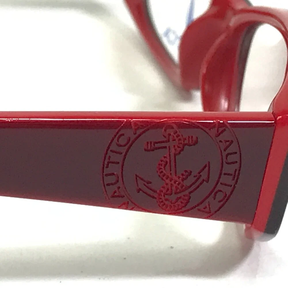 Nautica Petite Small Eyeglasses Frames N8038 654 Red Rectangular 48-16-135